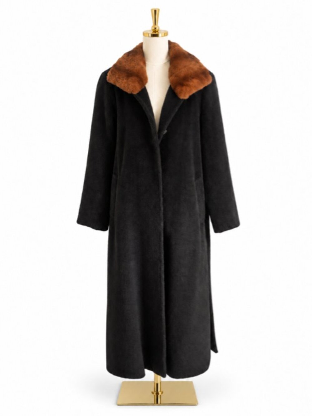 Exceptional Cinzia Rocca full-length luxury coat, Made in Italy and crafted from